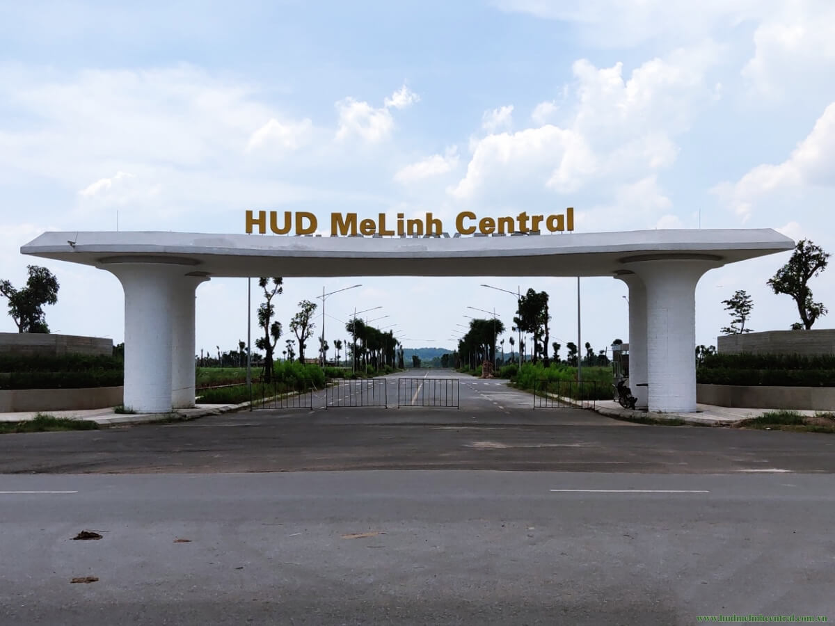 Thực tế cổng dự án HUD Melinh Central